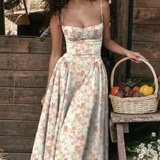Ember | Vestido Midi Sin Mangas Estilo Corsé para Mujeres