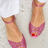 Isadora | Sandalias Trenzadas Doradas