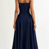 Odete - Vestido midi con corpete estructurado