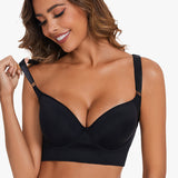Sujetador de cobertura total Yack Saint® con alisador de espalda – Negro (2 unidades)