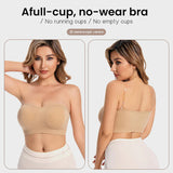 Sujetador bandeau sin costuras y sin tirantes: sin aros y antideslizante