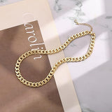 Collar Grueso de Eslabones Cubanos | Dorado