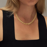 Collar Grueso de Eslabones Cubanos | Dorado
