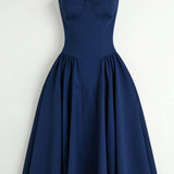 Odete - Vestido midi con corpete estructurado
