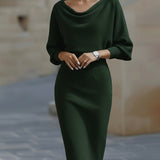 Ailany Vestido Midi de Lujo