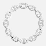 Pulsera Isla Marina | Oro blanco