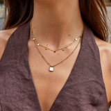 Collar de gota de oro Agatha