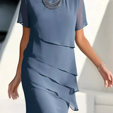 Tihana | Vestido Midi Capa para Mujeres