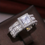 Anillo Dimanten Halo Circonitas