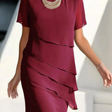 Tihana | Vestido Midi Capa para Mujeres