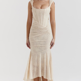 Vestido Maxi de Novia con Corsé de Encaje