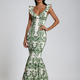 Vestido Maxi de Verano Bordado de Algodón Sorrento