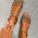 Aurora | Sandalias Doradas Encanto de Verano