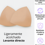 Insertos adhesivos invisibles de doble cara (2 pares)