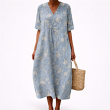Línea - Vestido de Verano Impreso Halagador