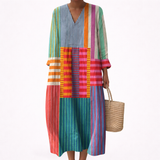 Alix - Vestido de Verano Impreso Halagador