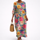 Solène - Vestido largo fluido, chic y cómodo