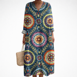 Amélie - Vestido de Verano Impreso Halagador