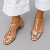 Allegra | Sandalias Doradas Elegancia Diaria
