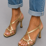 Elisabetta | Sandalias Doradas Encanto Verano