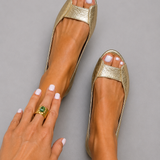 Adelina | Sandalias Doradas Comfort Chic