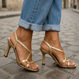 Elisabetta | Sandalias Doradas Encanto Verano