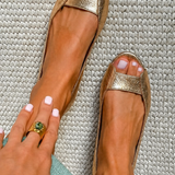 Adelina | Sandalias Doradas Comfort Chic