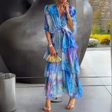 Freja | Vestido Midi de Cuello en V para Mujeres