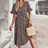 Emanuela | Vestido Midi Floral de Verano para Mujeres