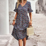 Emanuela | Vestido Midi Floral de Verano para Mujeres