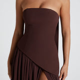 Vestido Maxi Sin Tirantes Tessa