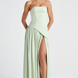 Vestido Maxi Sin Tirantes Tessa