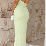 Vestido Maxi de Invitada de Boda Elegante y Formal