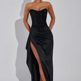 Vestido Maxi de Noche Corsé Beaded Emrielle