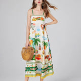 Vestido Maxi de Verano Floral de Playa
