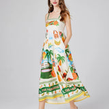 Vestido Maxi de Verano Floral de Playa