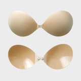 Sujetador push-up invisible con tira adhesiva y cierre delantero (2 pares)