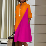 Sunniva | Vestido Midi de Manga Larga para Mujeres