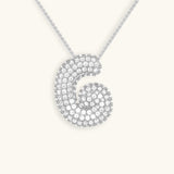 Collar de inicial con burbujas Hailey