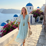 Vestido midi de verano para mujer – estilo boho de playa con bolsillos
