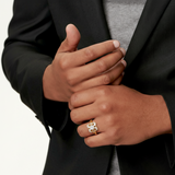 Anillo Vintage de Oro con Circonitas