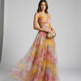 Vestido Maxi Floral de Noche para Mujeres