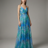 Vestido Maxi Floral de Noche para Mujeres