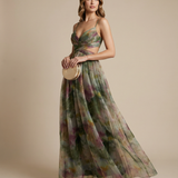 Vestido Maxi Floral de Noche para Mujeres