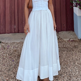 Elegante Vestido de Fiesta Blanco de Verano