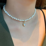 Collar de Perlas Piedra de Luna