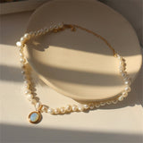Collar de Perlas Piedra de Luna