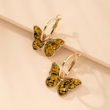 Pendientes Mariposa de Cristal con Esmalte