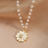 Collar Margarita con Perlas