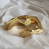 Anillo de plata 925 "Abrazo"